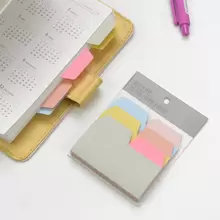 90pcs 6-Color Index Sticky Notes, Color-Coded Category Tabs, Planner Stickers Back To School - Multicolor - View 1