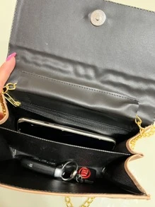 Women Clutches - màu nâu - Xem 4