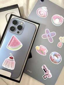 60 miếng dán hình trái tim màu hồng dễ thương cho bé gái, dùng để trang trí hành lý, sổ tay hoạt hình, ốp điện thoại hoặc trang trí nhật ký trở lại trường - Nhiều màu - Xem 3