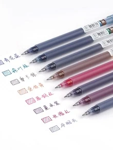 8 cái/bộ Trung tính Bút mực - Nhiều màu - Xem 3