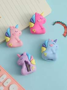 1 cái Gọt bút chì hình kỳ lân hoạt hình ngẫu nhiên cho học sinh - Nhiều màu - Xem 1