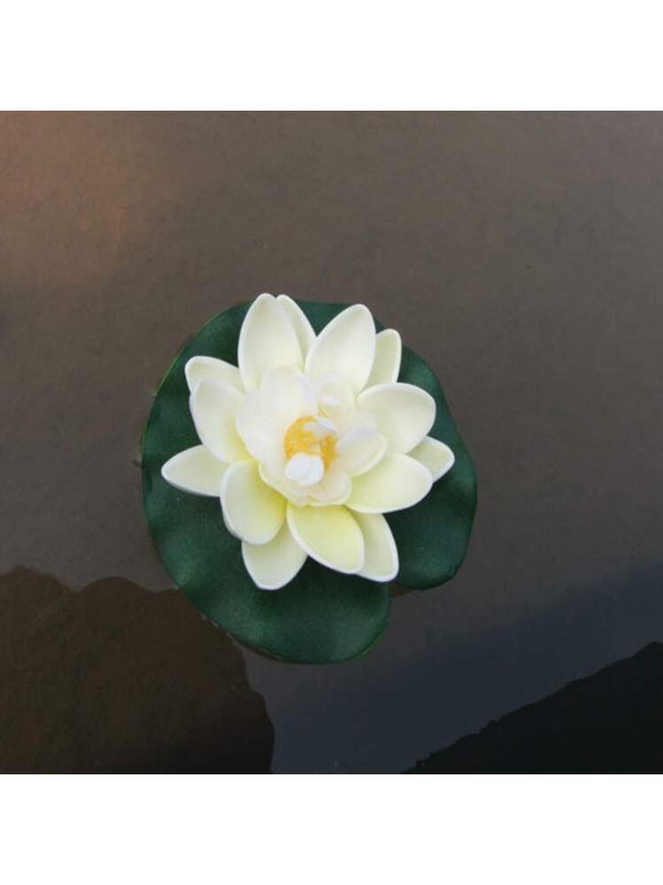 5pcs Colorful Artificial Floating Water Lily Simulation EVA Lotus-Leaf Flowers Water Lily Pond Plants For Gardens Home Fish Tank - 15