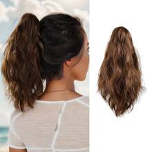 Tóc giả đuôi ngựa xoăn gợn sóng 12 inch, làm bằng sợi tơ chịu nhiệt độ cao mờ, tích hợp hoàn hảo với tóc thật, không thắt nút, không phản chiếu, an toàn cho sức khỏe. Hoàn hảo cho trang phục hàng ngày, tiệc câu lạc bộ hoặc lễ kỷ niệm. Đáp ứng nhiều nhu cầu về phong cách. Cho bạn tỏa sáng sự tự tin và quyến rũ thời trang trong mọi dịp! - màu nâu - Xem 2