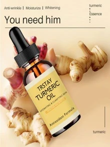 5ML/15ML/30ML/50ML/100ML/新品姜黄油亮泽面部亮白精华液适用于黑棕色皮肤腿部手部身体美白适用于深色皮肤美容健康