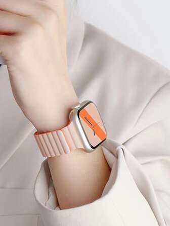 1 条男女通用硅胶磁性表带，兼容 表带，适合 38 毫米 40 毫米 41 毫米 42 毫米 44 毫米 45 毫米 46 毫米 49 毫米，适用于 Ultra/10/9/SE/8/7/6/5/4/3/2/1 系列