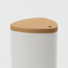 創意&簡約風格竹子牙籤筒牙籤收納盒 - 白色 - 查看 7