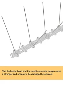 Bird Spikes with Polycarbonate Base, Durable Bird Repellent Arrow Pigeon Fence Kit for Deterring Small Bird, Crows and Woodpeckers, Covers 10.2 Feet(3.1m)