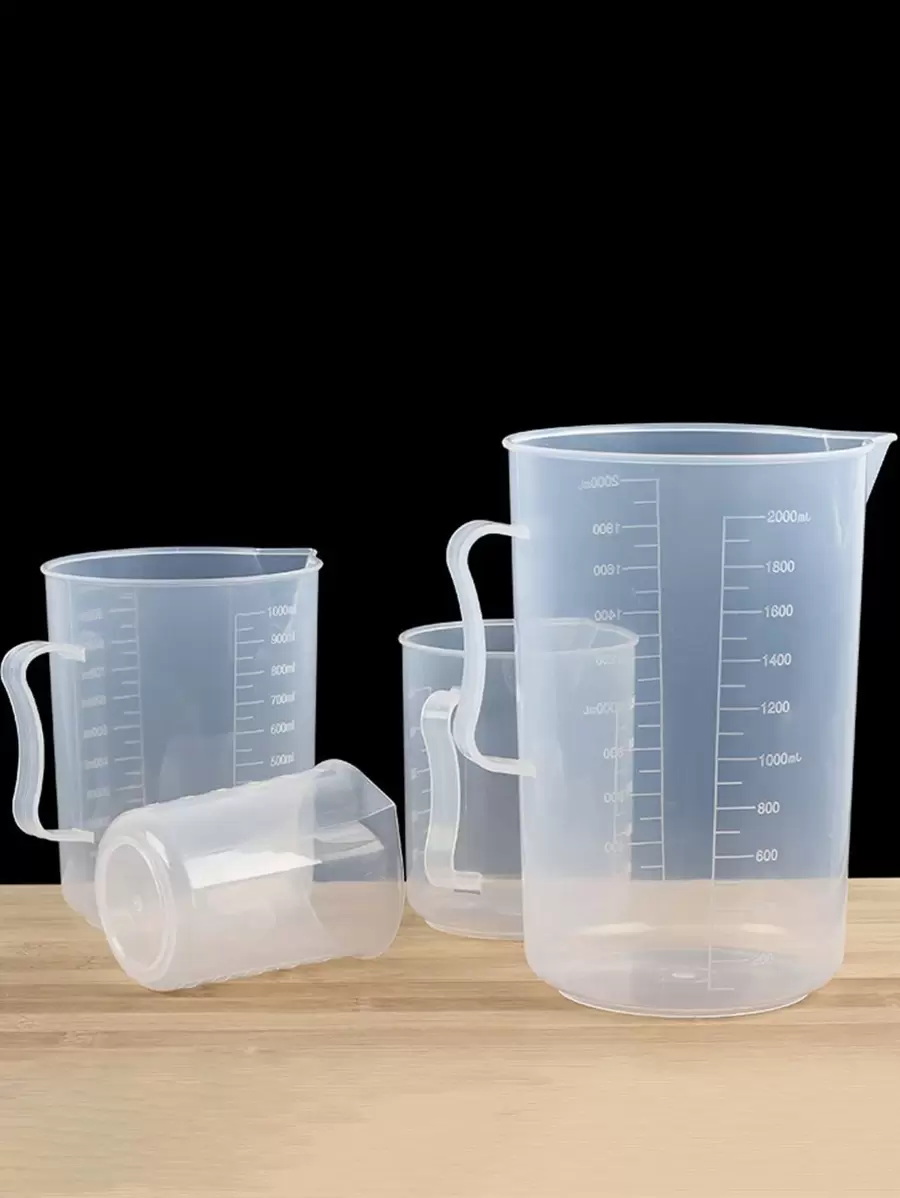250+1000+2000ML Transparent Plastic Graduated Measuring Cup For Baking Beaker Liquid Clear Measure Jug Container - Multicolor - View 1