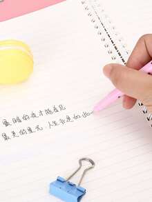 4入組可愛貓中性鋼筆,卡通貓咪黑色墨水鋼筆適用於,寫作和學生使用 - 彩色 - 查看 4