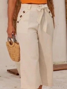 Women Pants - Beis - Ver 1