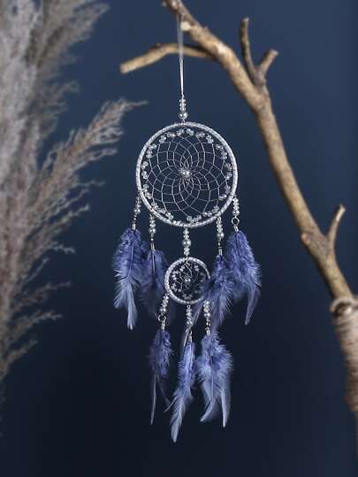 1 شمال أصلي نسيج يدوي صائد الأحلام مصبوغ رمادي ريشة ديك طبيعي حلقة مزدوجة زخرفة حائط معلقة ديكور المنزل ، هدية للموسم ، عيد الهالوين ، مخيف ، الخريف ، العطلة ، المهرجان ، ديكور المنزل ، ديكور الغرفة ، ديكور الجدران ، ديكور المدرسة ، مفاجأة المدرسة ، ديكور سكن الطلاب ، العودة للمدرسة