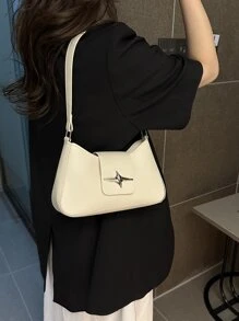 金屬裝飾時髦腋下包 - 查看 3