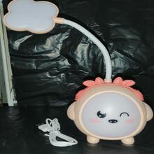 LAMPARA LUZ LED CON DIBUJO ANIMADO - Rosa coral - Ver 2