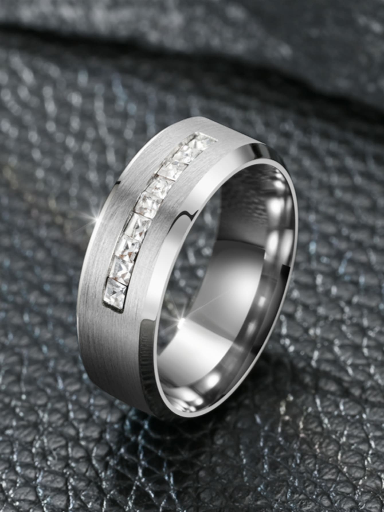 1 Modischer Ring Mit Mikroeinlage Für Trendsetter, Partys Und Meetings ...