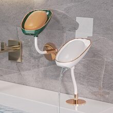Đa chức năng Phòng tắm Xoay Xà bông Hộp đựng Cái đĩa , Trắng - trắng - Xem 8