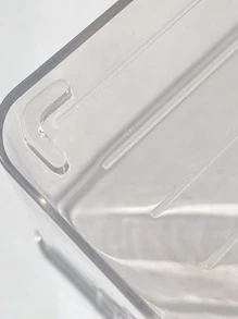 1 件装简易透明发饰收纳盒，采用亚克力材质，适合女孩和女士整理发带、发夹、耳环等，放在梳妆台上，性别揭秘派对，非常适合生日、婚礼、派对，是送给同事、朋友和家人的完美礼物，适合返校 - 無色 - 查看 7