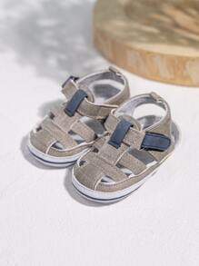 Baby Girls Boys Sandals Summer Flowers Shoe Rubber Sole PU Leather Mesh Infant Toddler First Walkers Princess Dress Outdoor Shoes