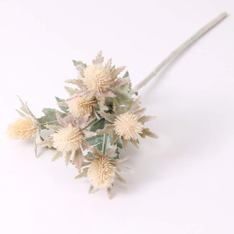 1入組白色人造塑膠植物,理想適用於家庭&婚禮裝飾 - 奶白色 - 查看 2