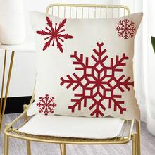 1入組雪花圖案枕套 - 彩色 - 查看 5