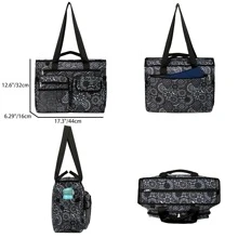 Mới Y tá Món quà Đối với phụ nữ Cô ấy Điều dưỡng Tốt nghiệp Sự đánh giá Quà sinh nhật Lớn Túi tote Làm việc Y khoa Thiết bị Cái túi Nhà  Sức khỏe - Màu xám đen - Xem 2