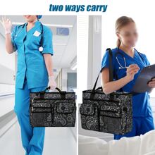 Mới Y tá Món quà Đối với phụ nữ Cô ấy Điều dưỡng Tốt nghiệp Sự đánh giá Quà sinh nhật Lớn Túi tote Làm việc Y khoa Thiết bị Cái túi Nhà  Sức khỏe - Màu xám đen - Xem 6