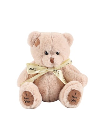 Molutian 5.11英寸可愛泰迪熊毛絨玩具填充軟動物可愛公仔，適用於小孩、嬰兒、孩童的情人節禮物、生日禮物、復活節禮物