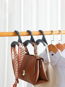 1PC Purse Hanger Hook Wardrobe Bag Hook Handbag Hanger Bag Rack Holder Bag Organizer Storage Multi-purpose Convenient No Damage - Grey - View 3