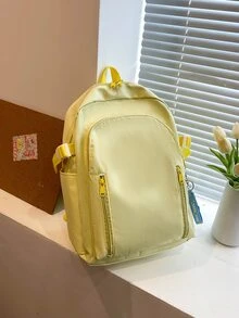 Mochila funcional de moda ocio simple & versátil de gran capacidad - Amarillo - Ver 1