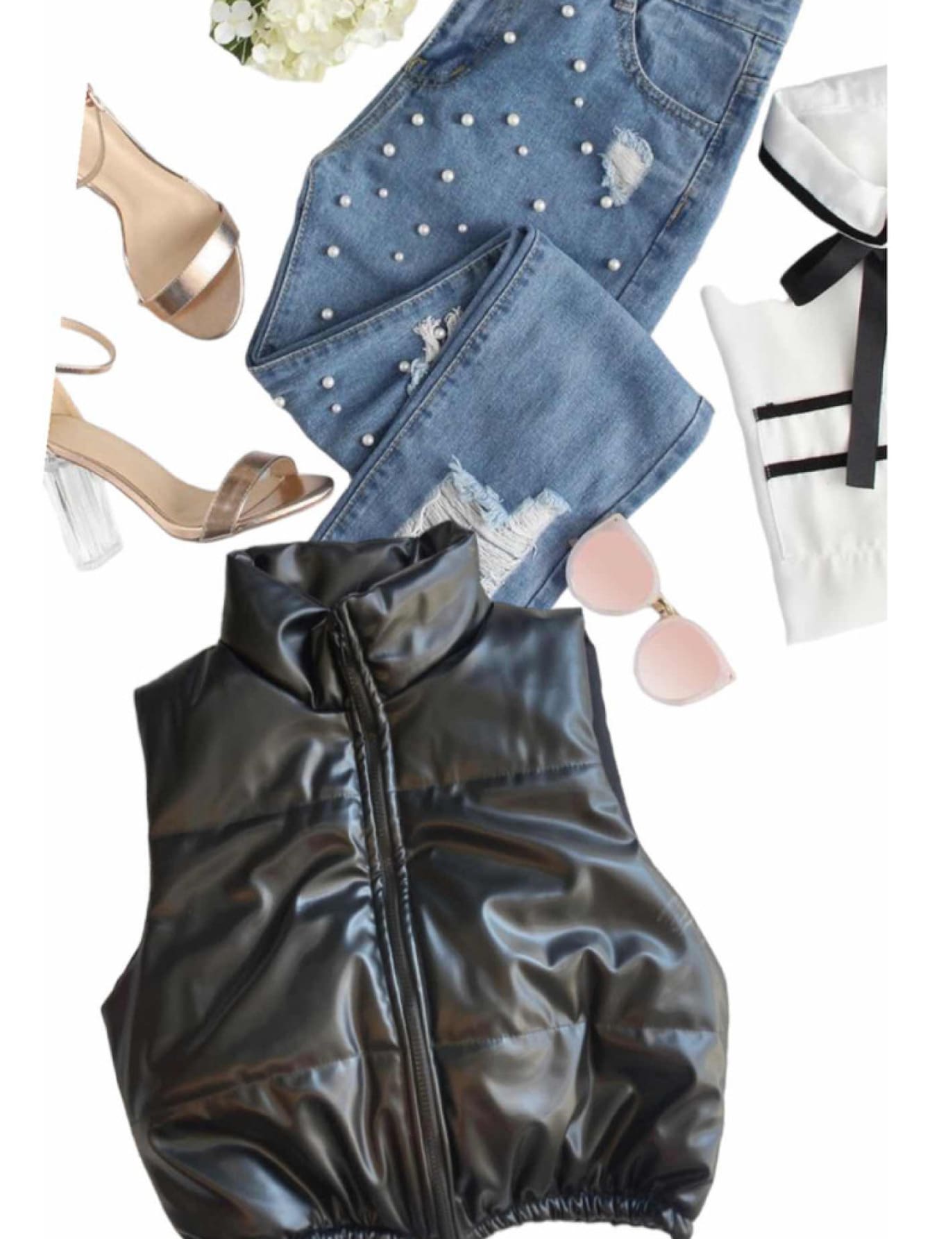 Chaleco Estilo Torero Neg - Negro - Ver 1