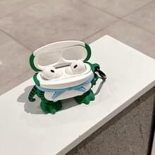 卡通青蛙設計耳機殼適用於Airpods - 綠色 - 查看 3