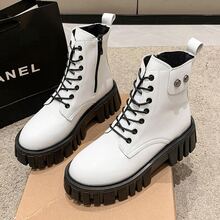 Botas Mujer Blancas Clasicas, Botines - Blanco - Ver 7