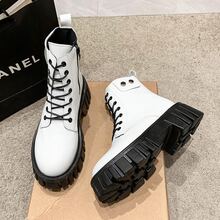 Botas Mujer Blancas Clasicas, Botines - Blanco - Ver 2