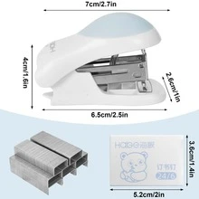 Mini Stapler Set 24/6, Stapler Small Mini, Stapler Mini, Stapler Set, Stapler Small, Staple Set, for Schools, Workplaces, Families, Students, Businesses (Blue) - Blue - View 2