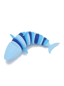 1 件创意蓝鲨减压玩具，海洋主题派对恶作剧和缓解压力游戏，鲨鱼，儿童玩具，玩具