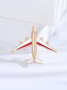 1入組鋅合金飛機形狀胸針