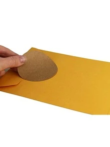 500 cái/cuộn Tự nhiên Giấy kraft Tùy chỉnh Tròn Hình dán Đối với Mặt hàng Phân loại , , Và Dán nhãn - gừng - Xem 5