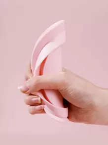 1pc Foldable Silicone Brush Cleaning Pad For Makeup Tools And Tableware