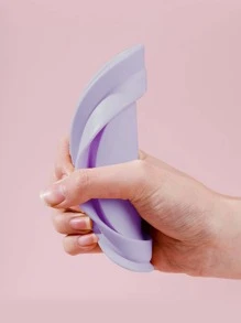 1pc Foldable Makeup Brush Cleaning Mat, Cosmetic Tool Cleaning Pad - Purple - View 4