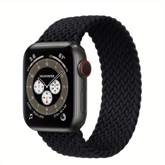 1pc Green, Red Nylon Braided Single Loop Strap, Fashionable Smart Watch Band Compatible With Apple Watch Series 8 7 6 5 4 3 2 1 Ultra SE, 38mm 40mm 41mm 42mm 44mm 45mm 49mm, Unisex