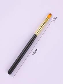 1Pc Gel Nail Brush Pen Poly Extension Gel Brush Uv Builder Gel Painting Manicure Tools Black Handle Acrylic Nail Extension Sculpting Drawing Brushes Nail Detailing Brush - Black - View 4