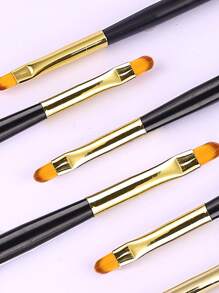 1Pc Gel Nail Brush Pen Poly Extension Gel Brush Uv Builder Gel Painting Manicure Tools Black Handle Acrylic Nail Extension Sculpting Drawing Brushes Nail Detailing Brush - Black - View 2