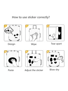 50入組卡通飲料瓶貼紙適用於行李,筆記本,吉他裝飾用品防水貼花 - 彩色 - 查看 7