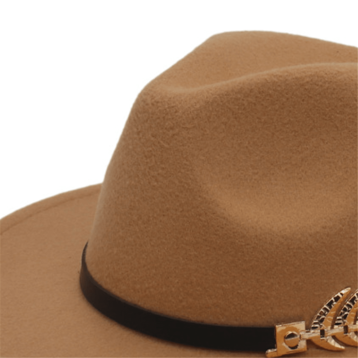 Fishbone Pattern Men's Fedora Hat And Women's Wool Felt Jazz Hat With