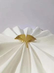 6pcs Ginkgo Biloba Decor Napkin Ring - Gold - View 6