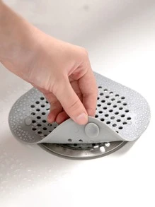 Bathroom Grey Silicone Drain Cover Home Bathroom Decor Bath Rug Floor Carpet Outdoor Rug Door Mat Fall Decor Bathroom Accessories Back To School Entryway Decor