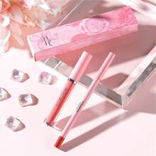 12 colores carne Delineador de labios con Lápiz labial Set , mate de larga duración Lápiz labial con suave Delineador de labios , impermeable regalo Set , adecuado para uso diario - 02 - Ver 3