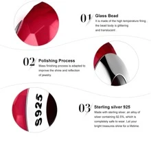 WOSTU 1 Miếng 925 sterling bạc Lục giác Mẫu Châu âu Ly Bùa kết hạt Đối với DIY Vòng tay - Bạc - Xem 5