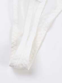 Quý cô Ren gợi cảm Mô hình Cartoon Thoáng khí Quần lót Thong - trắng - Xem 7