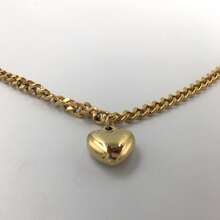 Cadena doble  con 3 dijes - Dorado - Ver 6