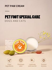GJYC PET 1套裝2寵物腳清潔泡沫和爪子護理奶油,深層清潔保濕護理 - 銀色 - 查看 8